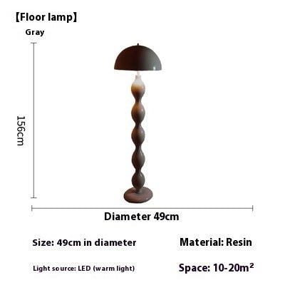 Nordic Minimalist Antique Mushroom Floor Lamp