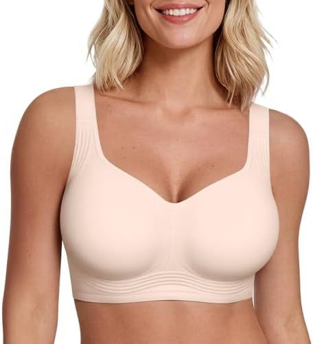 Womens Full-Coverage Push-Up Bra Without Underwire For Support