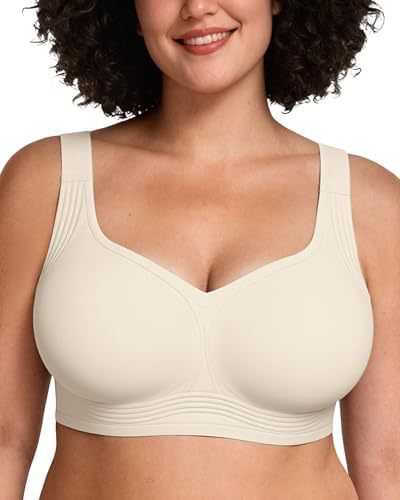 Womens Full-Coverage Push-Up Bra Without Underwire For Support