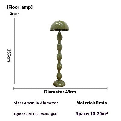Nordic Minimalist Antique Mushroom Floor Lamp