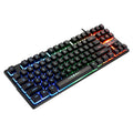 87-key Mechanical Feel Rainbow Luminous Keyboard